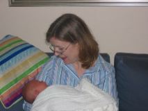 Auntie Kristen enjoys baby Charlie